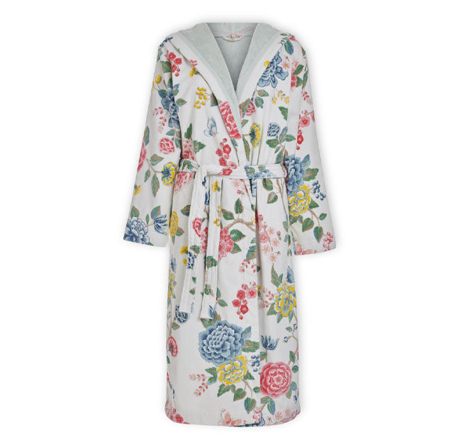 Good Evening Cotton Velour Bath Robe Range White