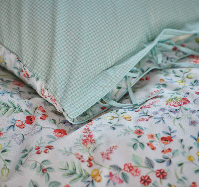 Midnight Garden Quilt Cover Set Range White