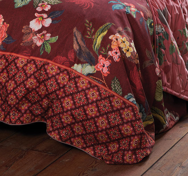Poppy Stitch Quilt Cover Set Range Red