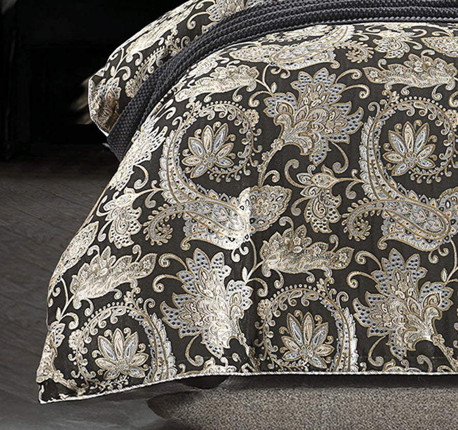Arabella Quilt Cover Set Range Black