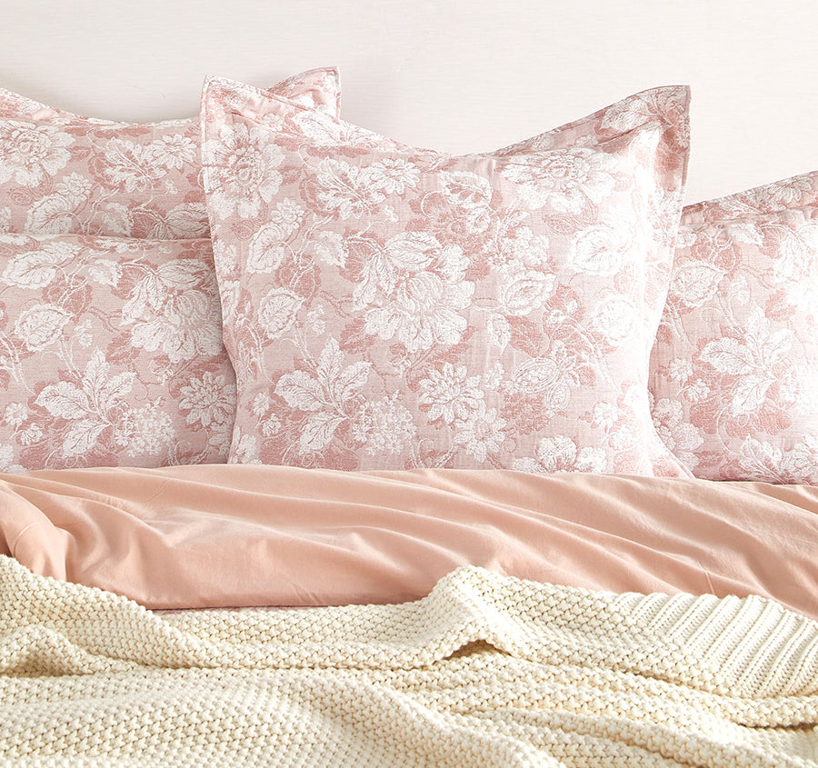Aura European Pillowcase Blush
