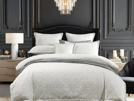 Balmoral Quilt Cover Set Range Silver
