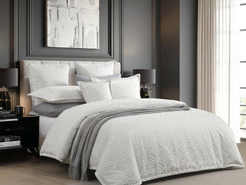 Balmoral Quilt Cover Set Range Silver