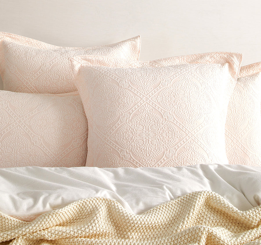 Bella European Pillowcase Blush