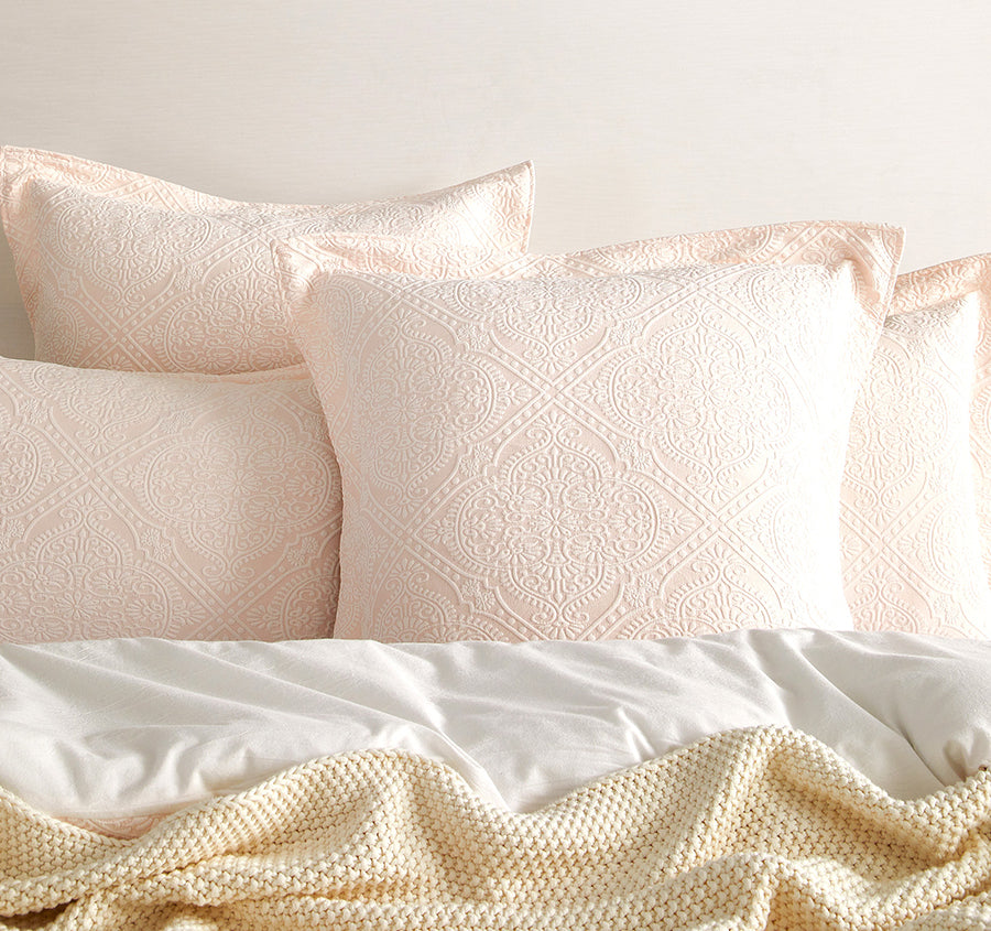 Bella Quilt Cover Set Range Blush
