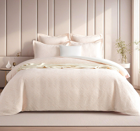 Bella Quilt Cover Set Range Blush