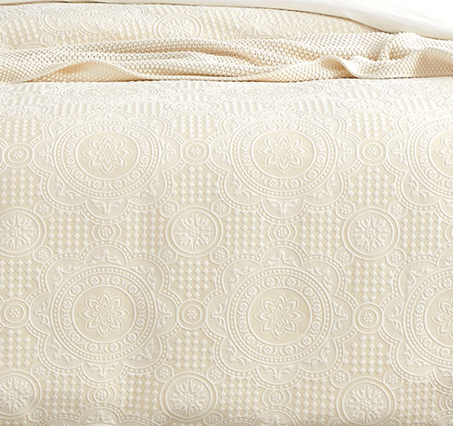 Dakota Quilt Cover Set Range Beige