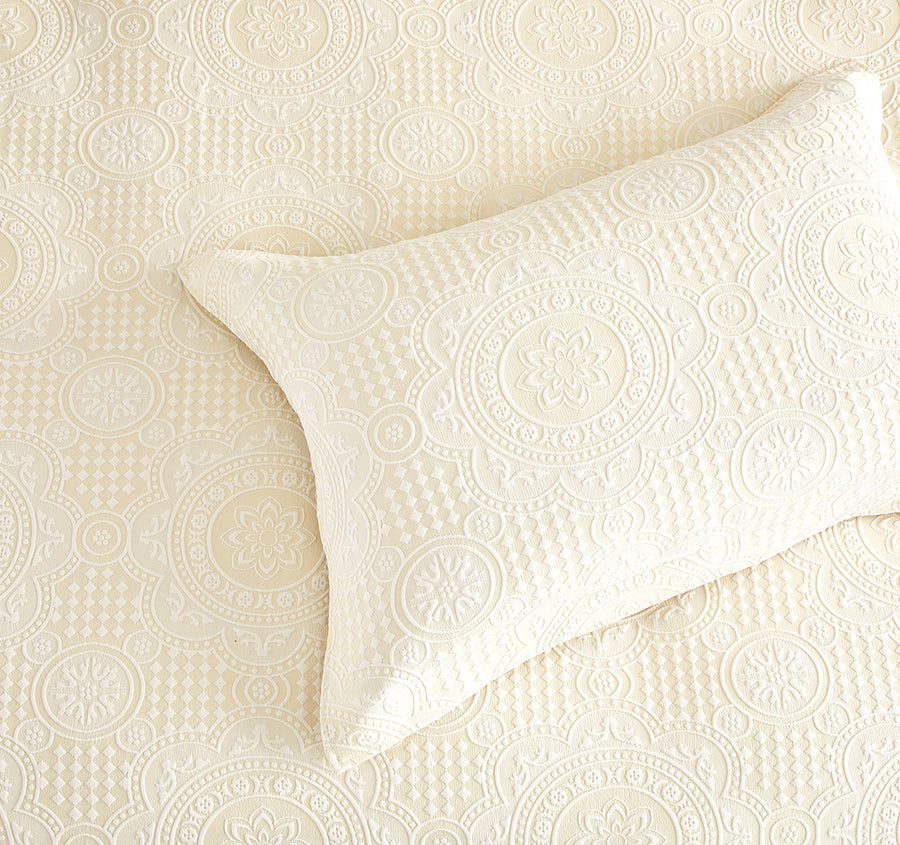 Dakota Quilt Cover Set Range Beige