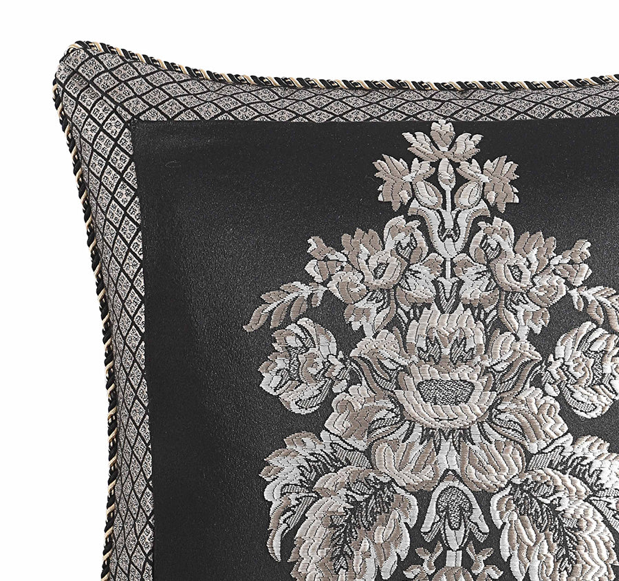 Greta 45x45cm Filled Cushion Black