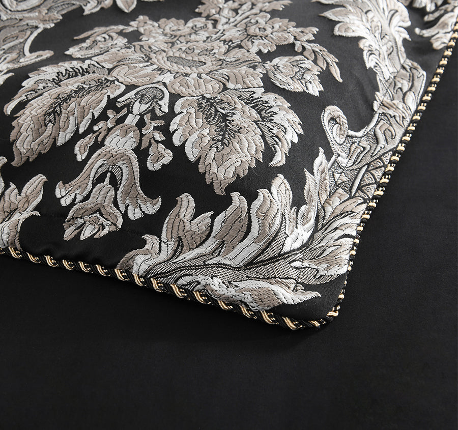 Greta Quilt Cover Set Range Black