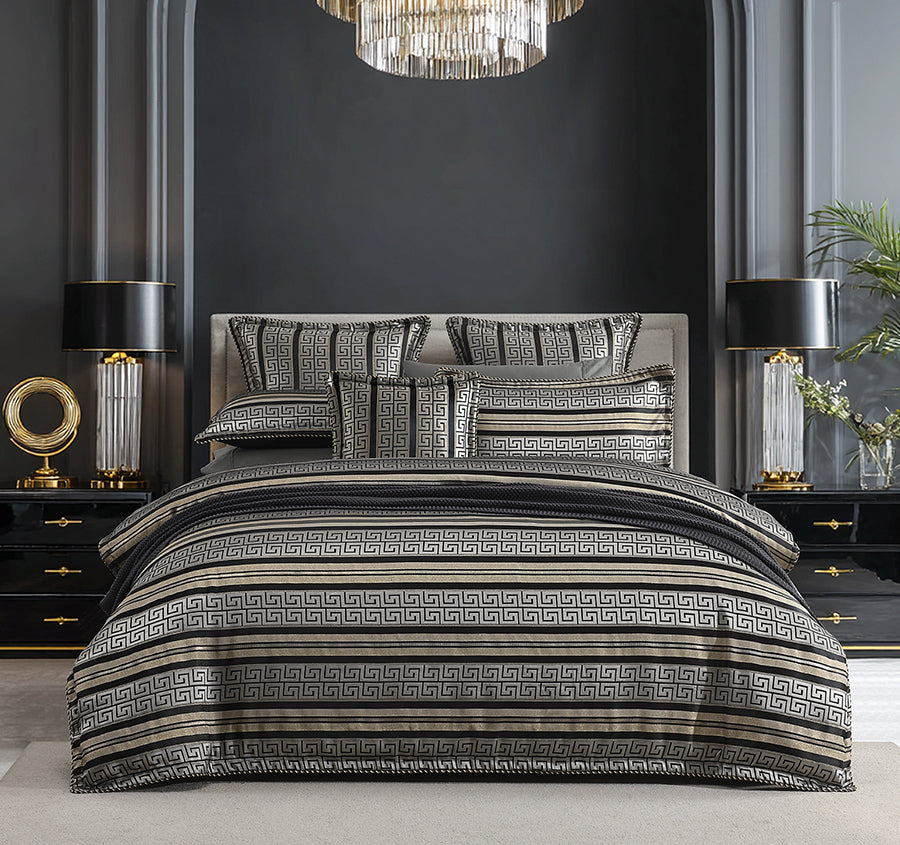 Mayana Quilt Cover Set Range Black