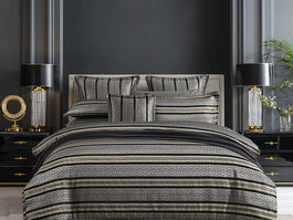 Mayana Quilt Cover Set Range Black