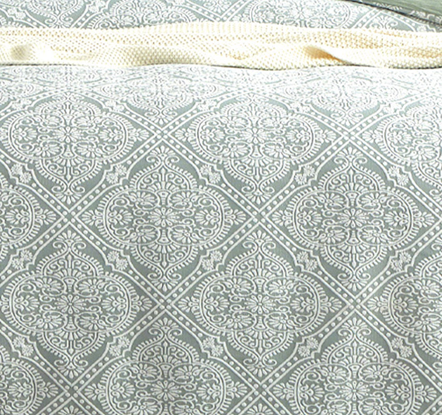 Mayfair Quilt Cover Set Range Sage