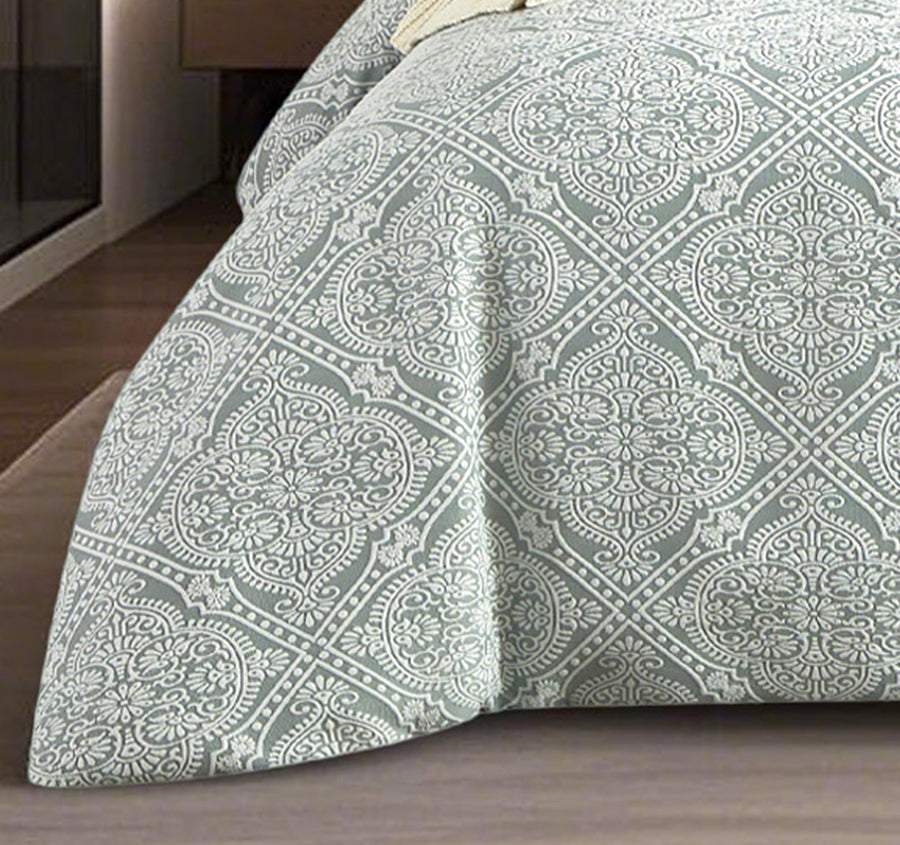 Mayfair Quilt Cover Set Range Sage