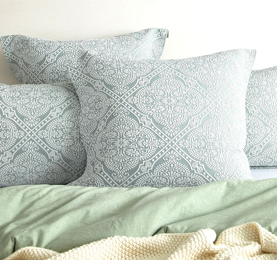 Mayfair Quilt Cover Set Range Sage