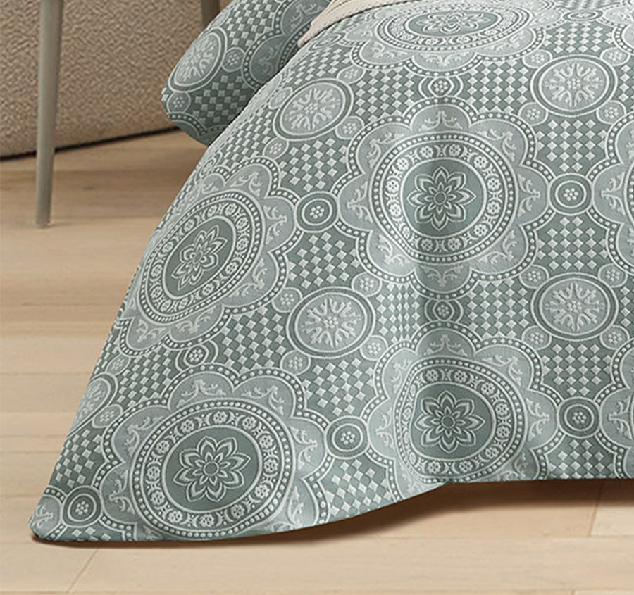 Rizz Quilt Cover Set Range Sage