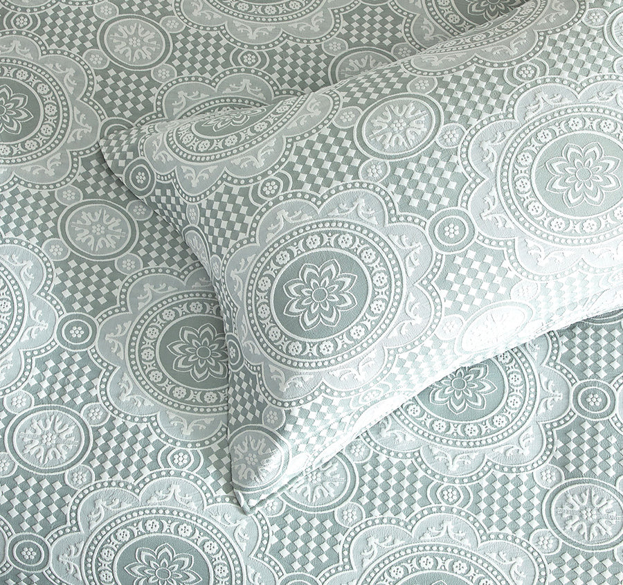 Rizz Quilt Cover Set Range Sage