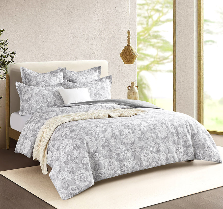 Sigma Quilt Cover Set Range Charcoal