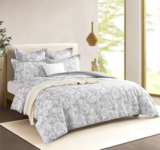 Sigma Quilt Cover Set Range Charcoal