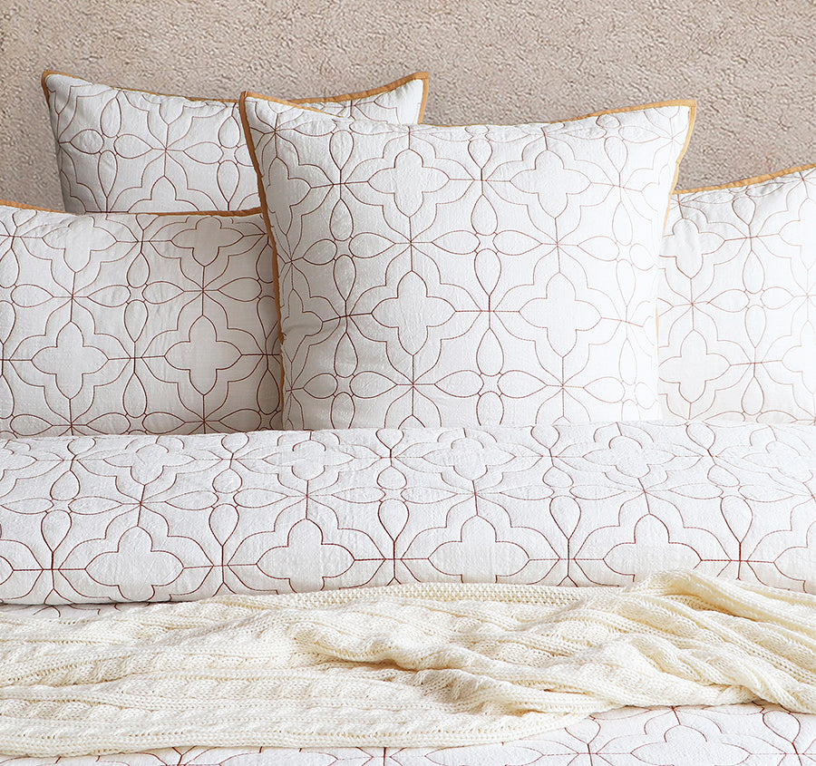 Solaris European Pillowcase Rust