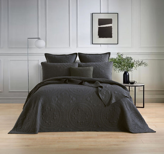 Asher Coverlet Set Range Grey