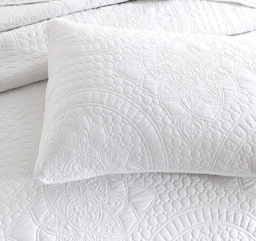 Asher Coverlet Set Range White