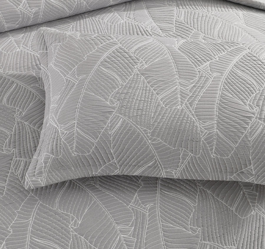 Bengali Quilt Cover Set Range Silver