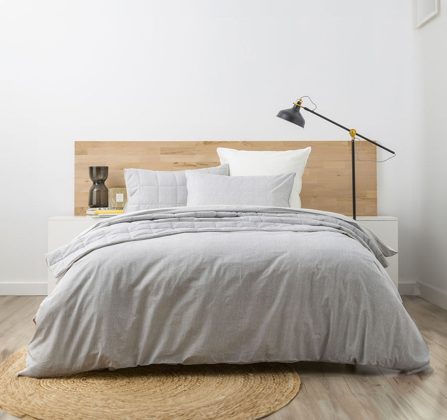 Chambray Paradis Quilt Cover Set Range Castlerock