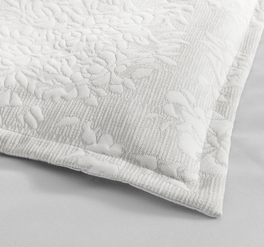 Chloe Jersey Quilt Cover Set Range Ivory