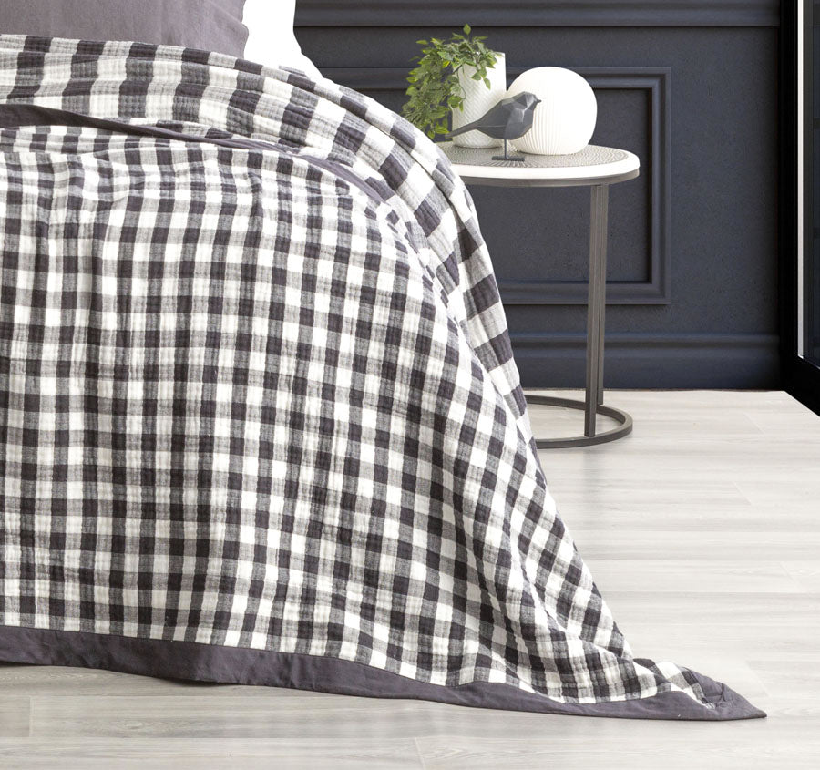 Gingham Blanket Range Ash