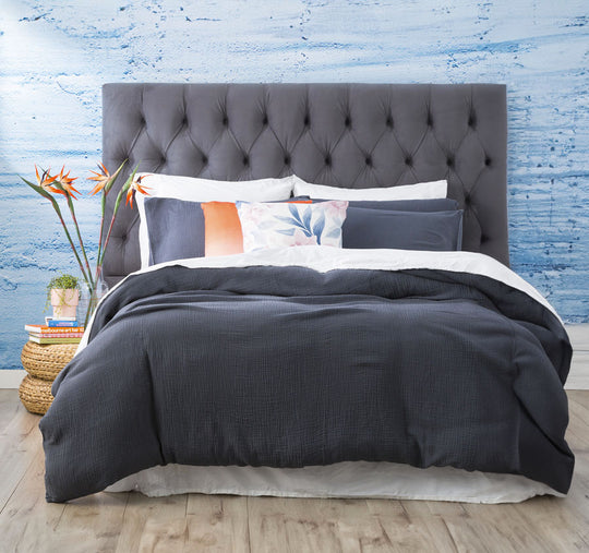 Solana Quilt Cover Set Range Blue