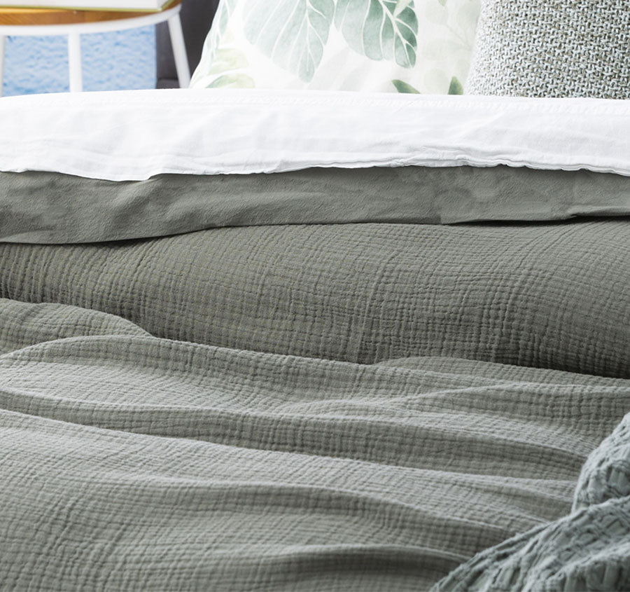 Solana Quilt Cover Set Range Fern