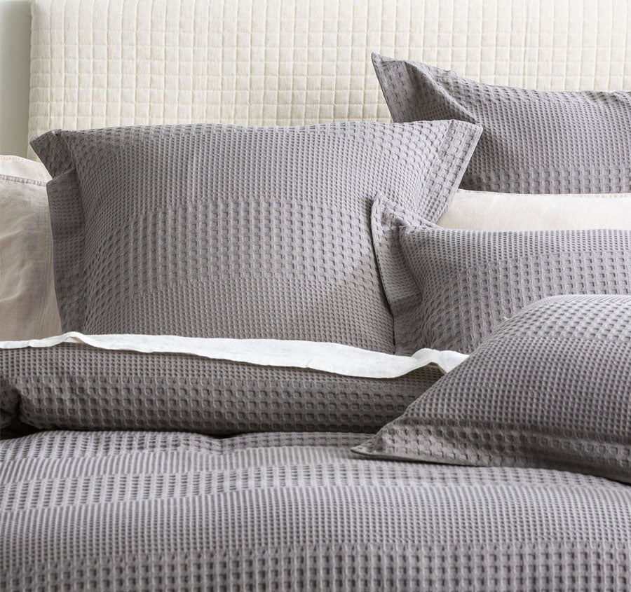 Waffle Elegance Quilt Cover Set Range Fossil