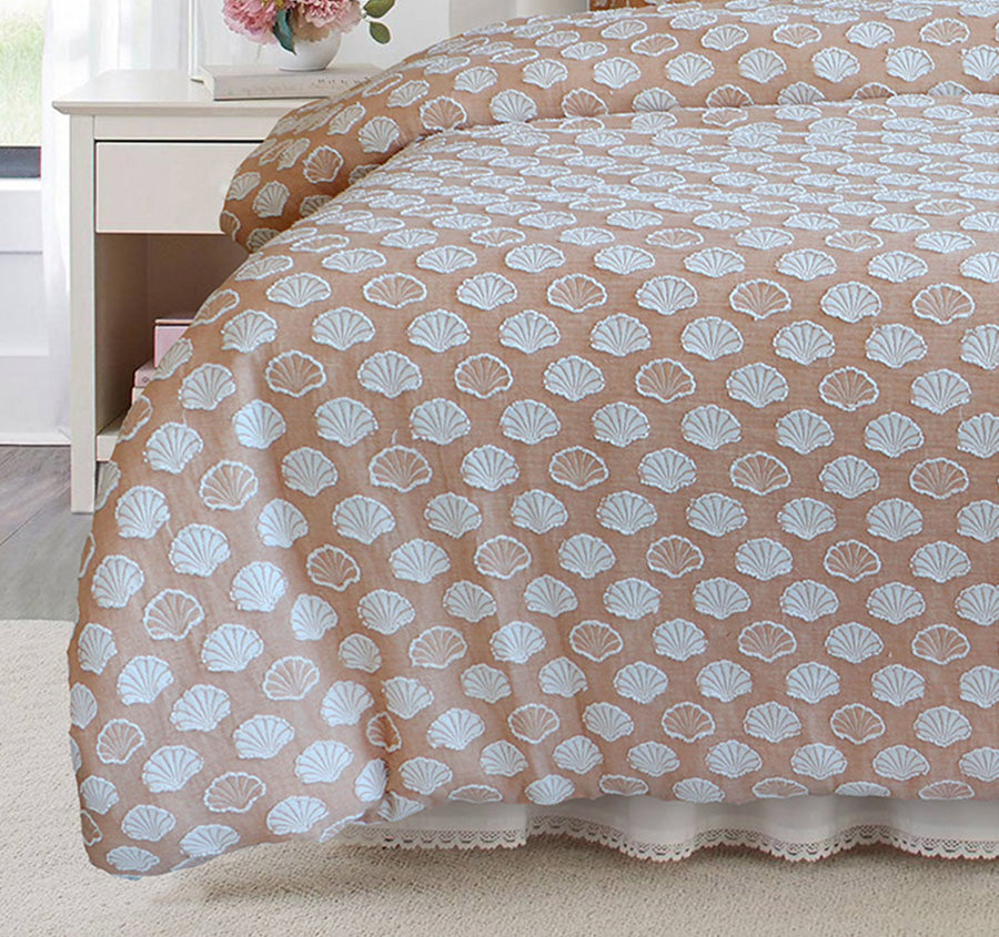 Ariel Quilt Cover Set Range Rust