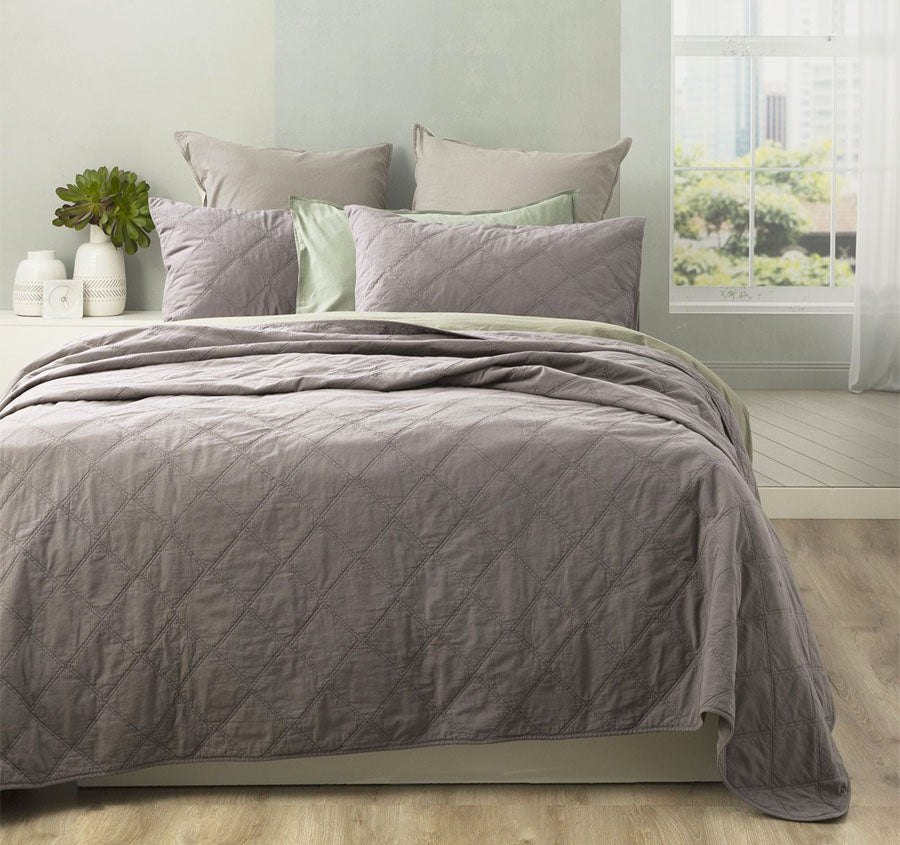 Attwood Coverlet Set Range Charcoal