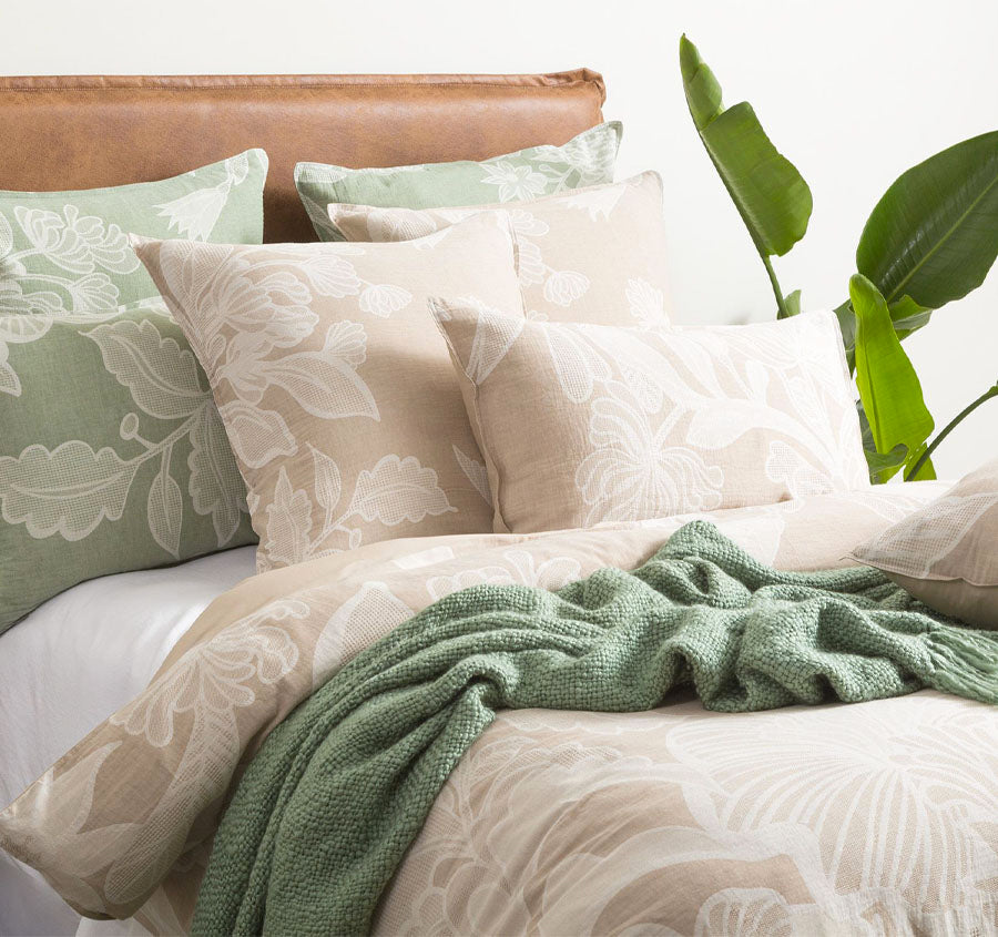 Bentley Quilt Cover Set Range Nude