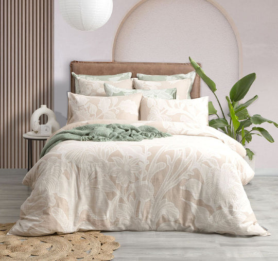 Bentley Quilt Cover Set Range Nude