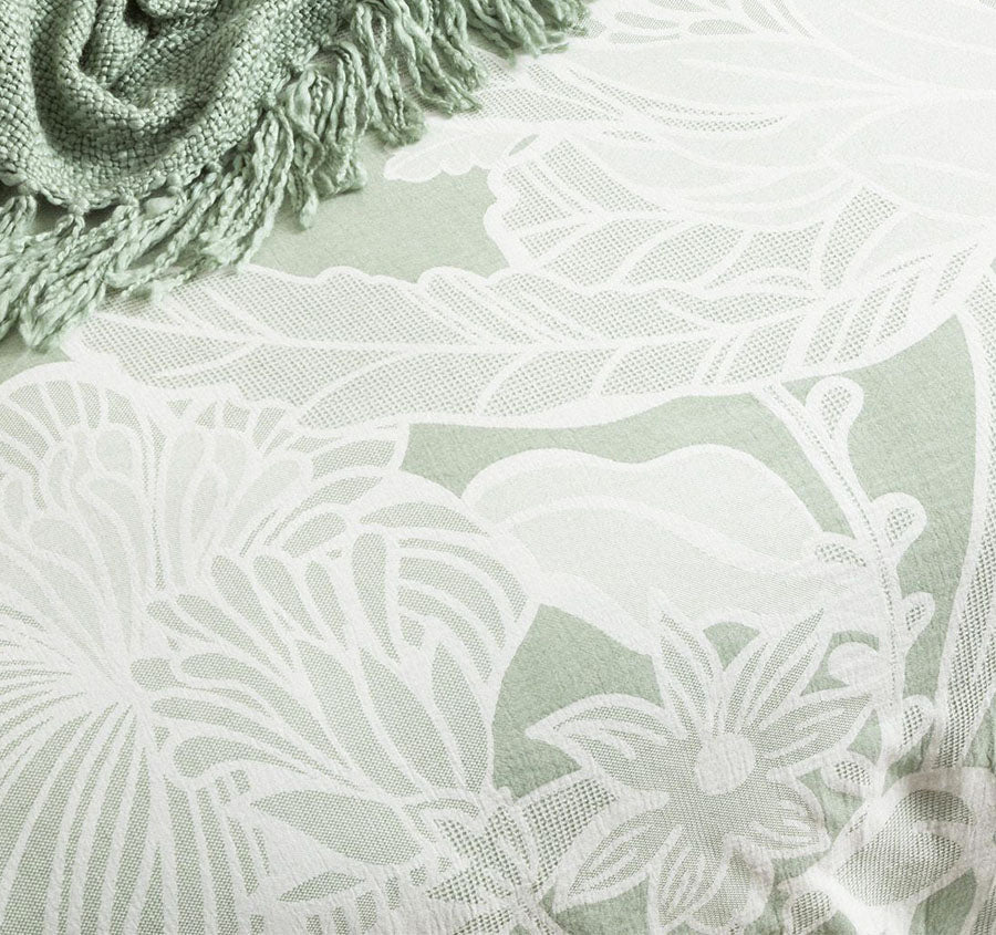 Bentley Quilt Cover Set Range Sage Green