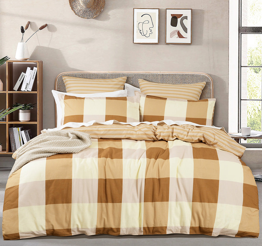 Berlin Checks Quilt Cover Set Range 