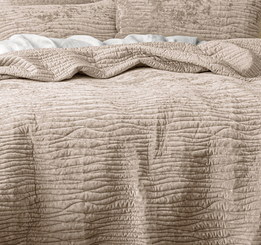Blake Coverlet Set Range Nude