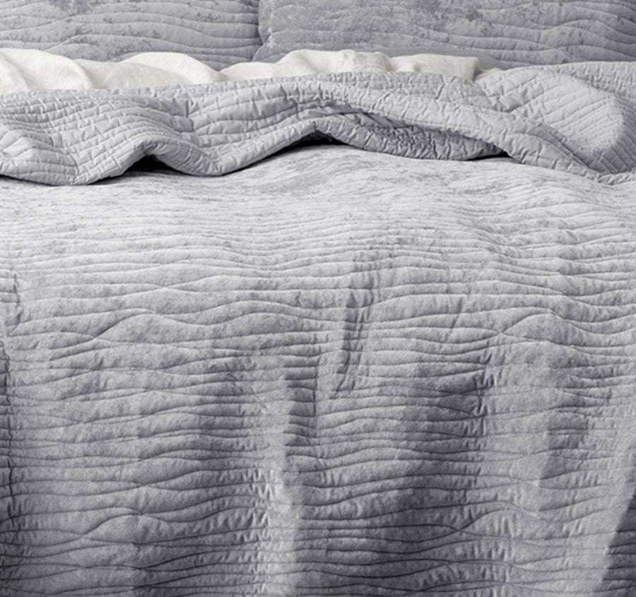 Blake Coverlet Set Range Silverline