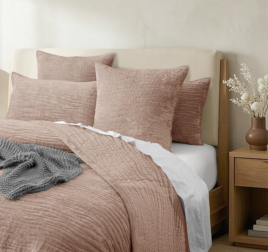 Blake Coverlet Set Range Wood