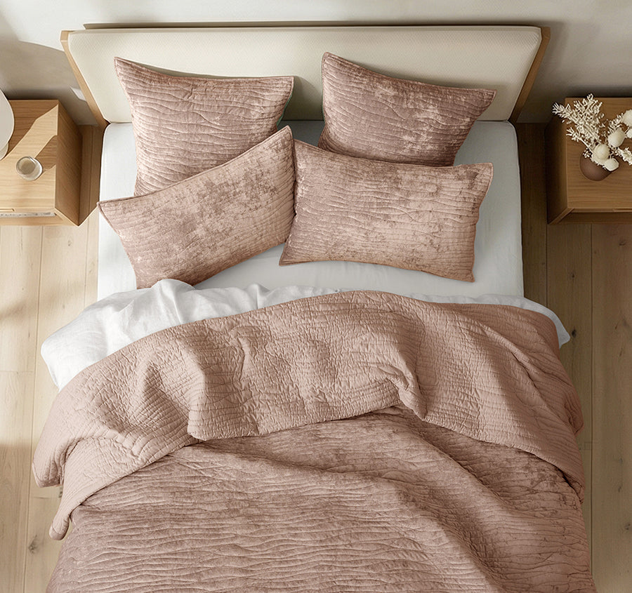 Blake Coverlet Set Range Wood