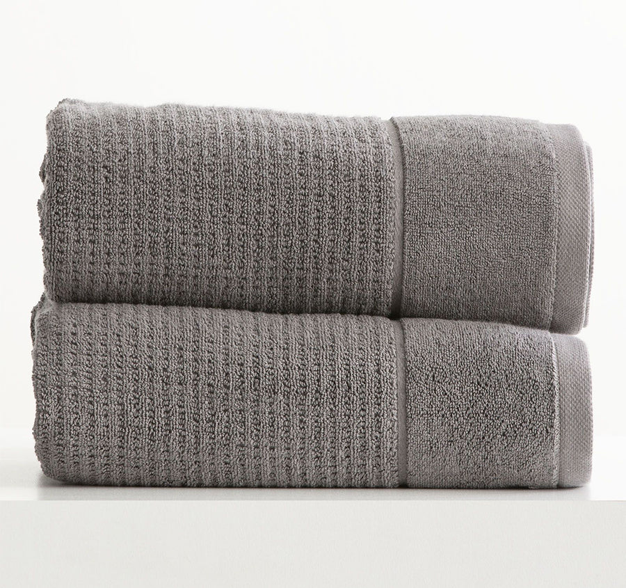 Cambridge Waffle 650GSM Cotton Bath Towel Range Fossil