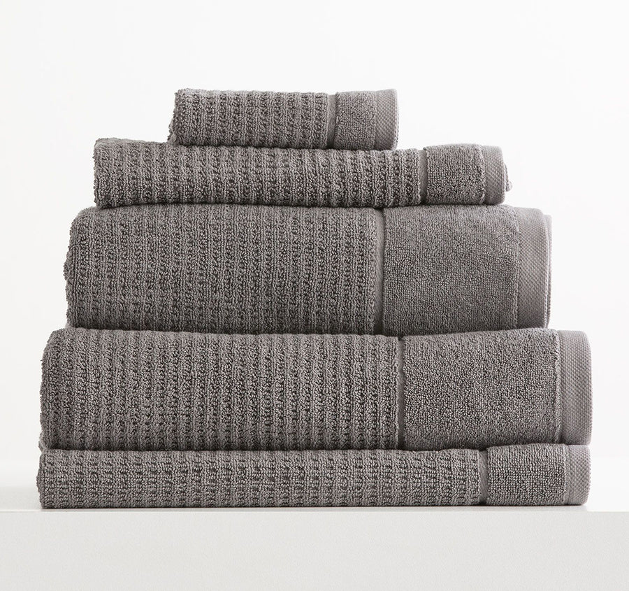 Cambridge Waffle 650GSM Cotton Bath Towel Range Fossil