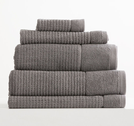 Cambridge Waffle 650GSM Cotton Bath Towel Range Fossil