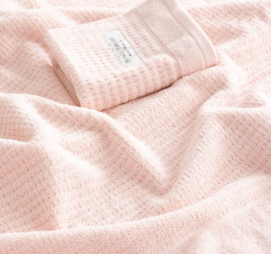 Cambridge Waffle 650GSM Cotton Bath Towel Range Primrose
