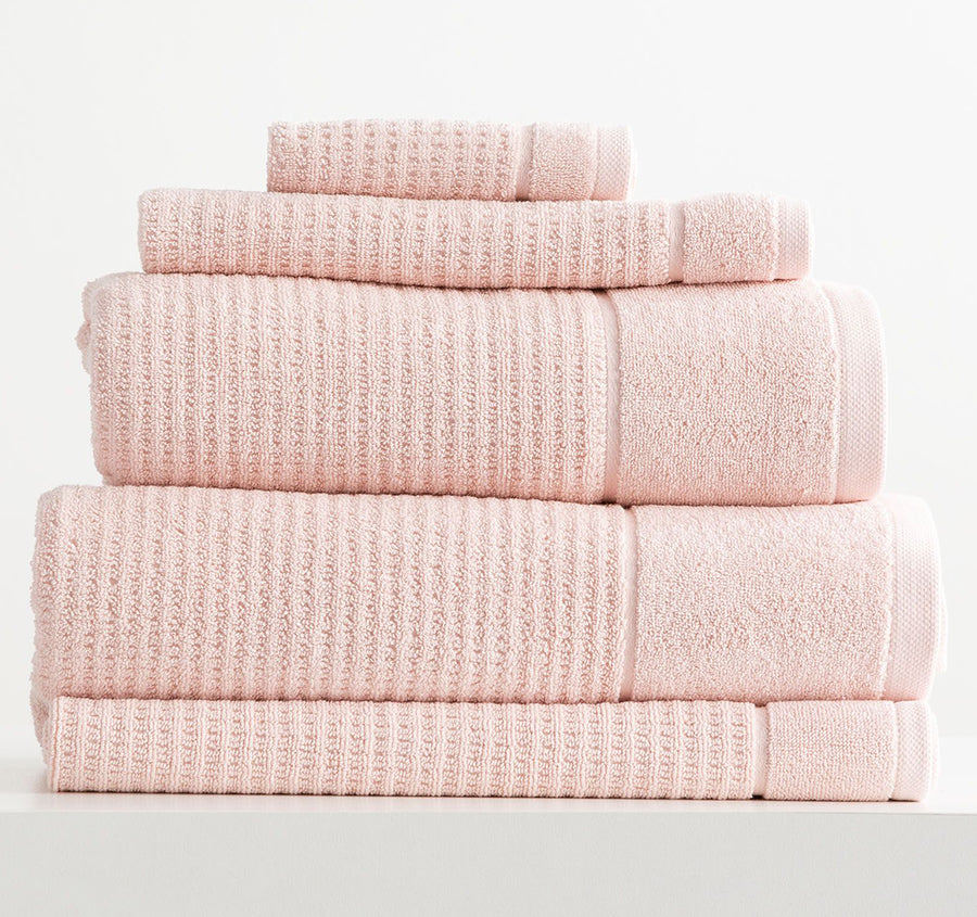 Cambridge Waffle 650GSM Cotton Bath Towel Range Primrose