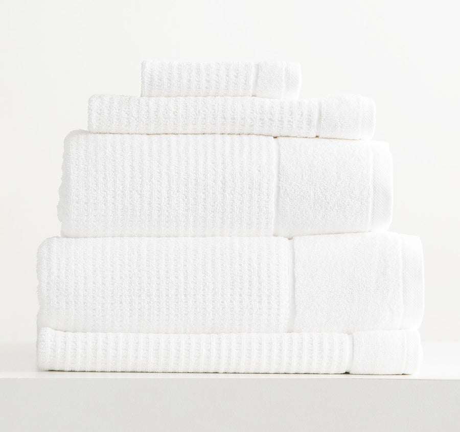 Cambridge Waffle 650GSM Cotton Bath Towel Range Snow