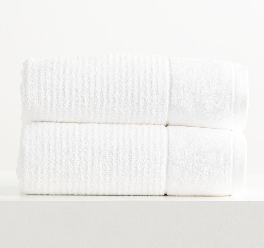 Cambridge Waffle 650GSM Cotton Bath Towel Range Snow